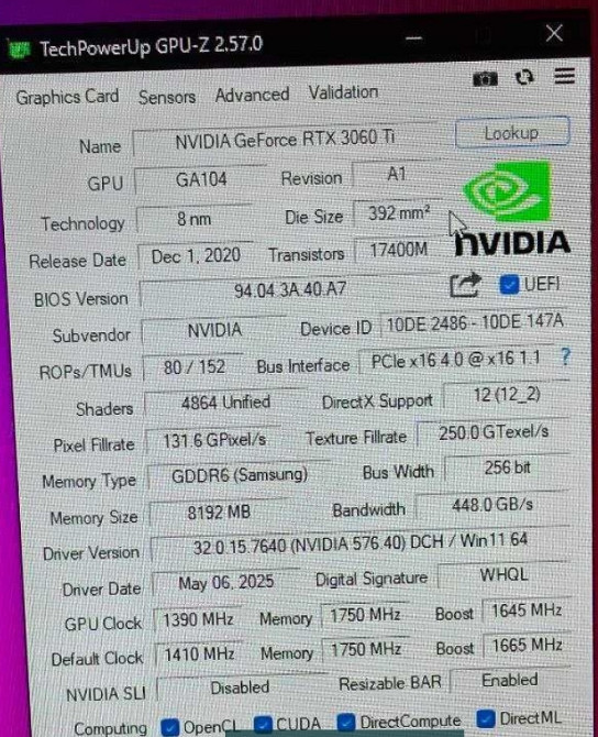 Відеокарта NVIDIA RTX 3060 Ti Founders Edition Київ - фото 1