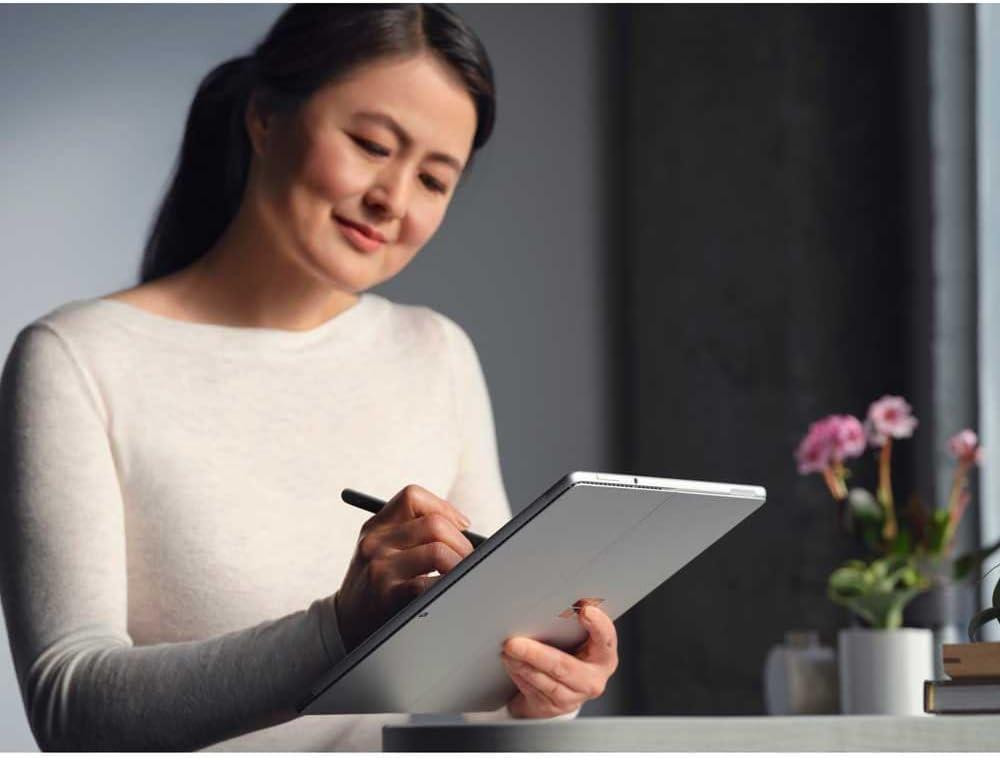 Стилус Microsoft Surface Slim Pen 2 Черный 4096 уровней тактильный мотор магнитная зарядка совместим с Surface Киев - изображение 3