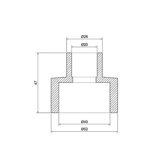 Муфта PPR Thermo Alliance 40х20 Киев