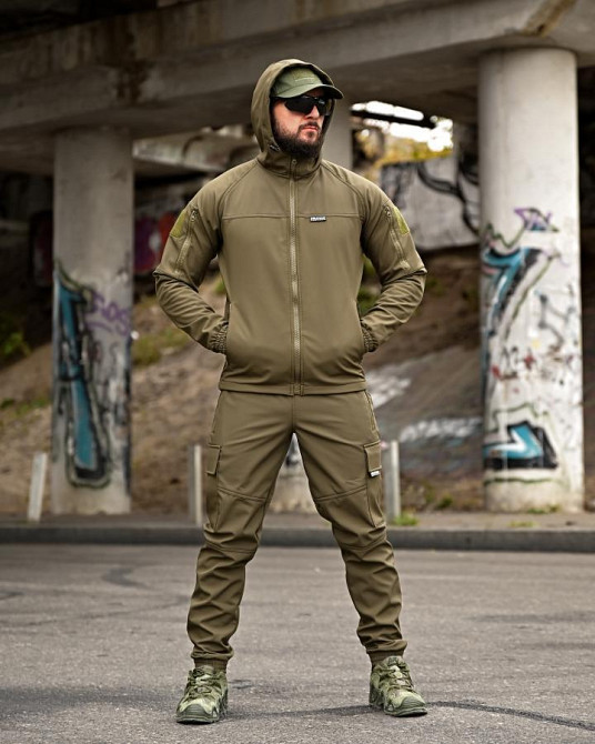 Тактичний костюм софтшел Oblivion  олива ВТ0599 Одеса - фото 4