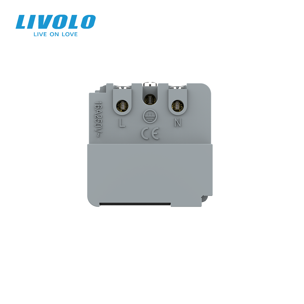 Розумна розетка LIVOLO сіра з заземленням, шторки, керування зі смартфона, Alexa, Google Home, 16А 230В, модуль (VL-FCTC16AZ2-2IP) Коломыя - изображение 4