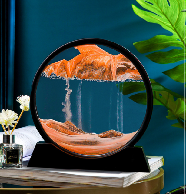 Песочная картина БОЛЬШАЯ 27 см, Рамка с кварцевым песком, декор интерьера, рамка для релакса, КРАСНАЯ Кременчуг - изображение 7