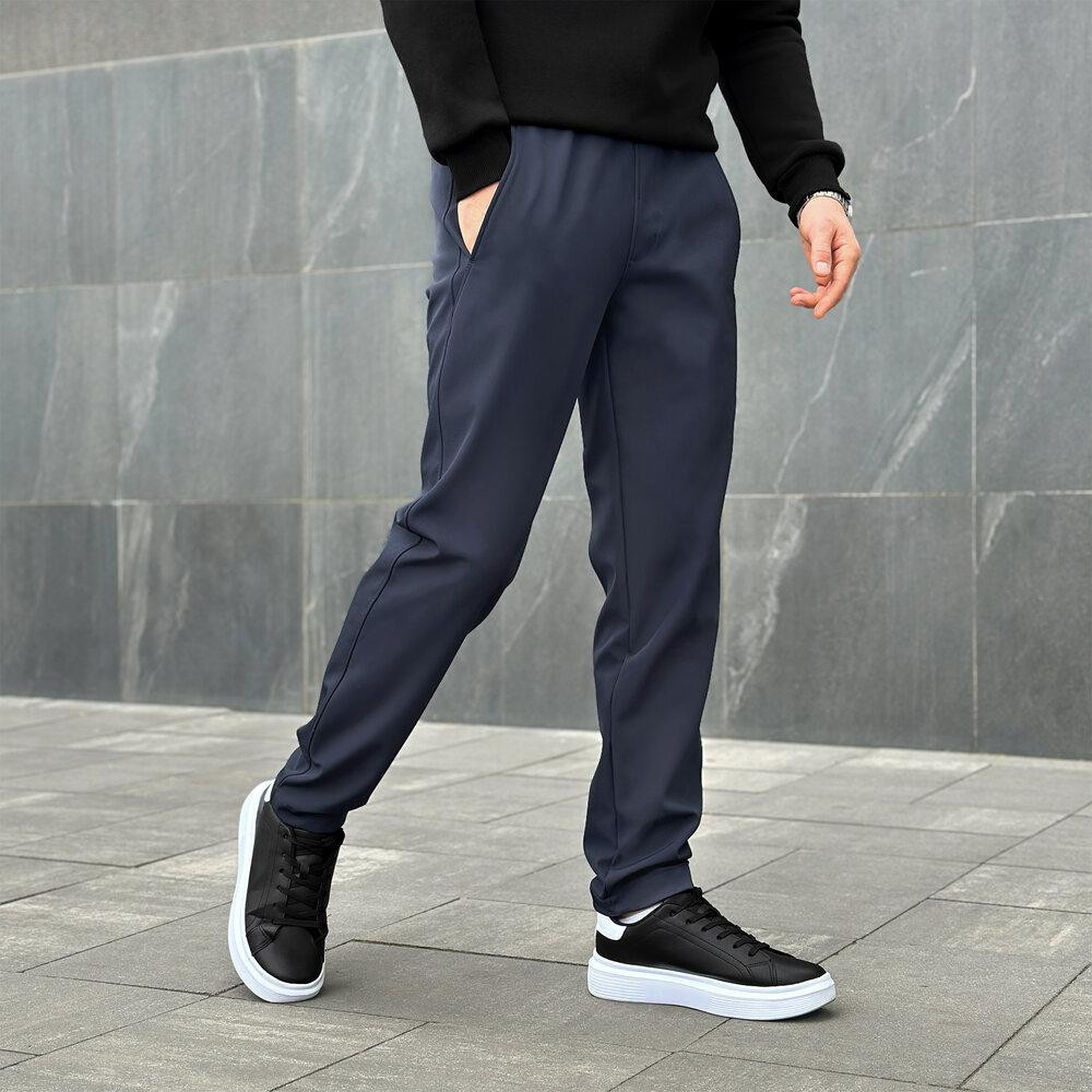 Штани із софтшелу для чоловіків весняні осінні сині Pobedov Point Київ - фото 3