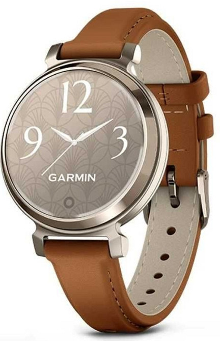 Часы: Garmin Lily 2 Classic Gream Gold With Tan Leather Band. Київ - фото 1