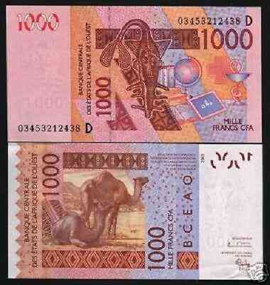 West Africa Mali Зап. Африка Малі / D - 1000 Francs 2019 aUNC Полтава