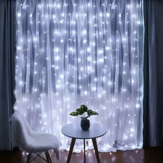 Гирлянда Светодиодная Штора Xmas 200 LED 3х2 м Белый USB Коломия