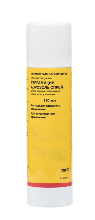 Терраміцин аерозоль спрей 150 мл (лікування ран тварин), Zoetis Вінниця