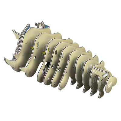 Пазл Eugy 3D Зоопарк Носорог (XEG-076) Винница - изображение 3