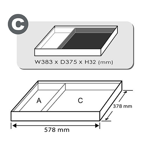 Набір ключів накидних 6-32 мм (кут 75°) 12 од. (в ложементі, тип C) TOPTUL GVC1202 Одеса - фото 2