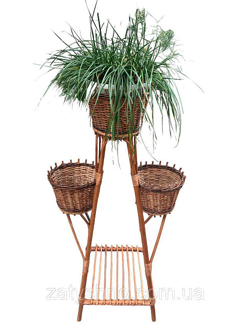 Подставка для цветов плетеная 3 шт. Киев - изображение 2