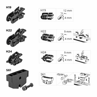 Щетка стеклоочистителя AMiO 26" 650 мм (01203) (012031) Винница - изображение 2