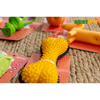 Игрушка для собак MISOKO&CO Косточка желтая 19 см (BEIRJ04182-G) Винница - изображение 3