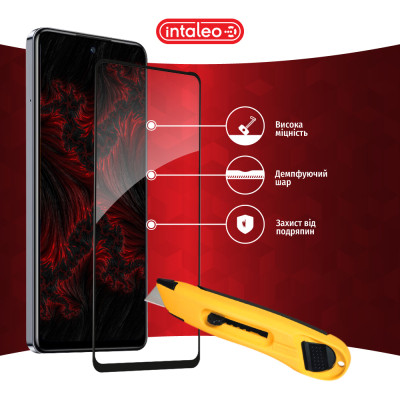 Скло захисне Intaleo Full Glue Infinix Hot 40 Black (1283126589195) Вінниця - фото 5