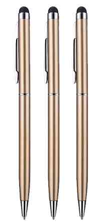 Стилус - ручка для ємнісних екранів, золотистий (комплект 3 шт.) Винница