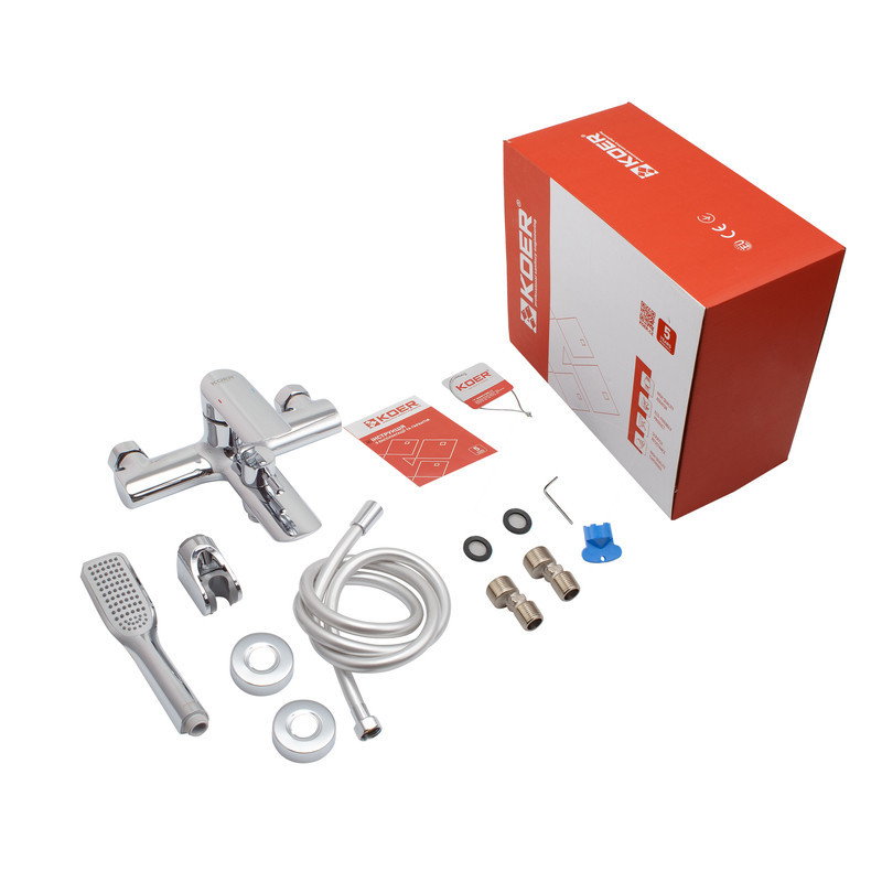 Змішувач для ванни з коротким виливом Koer KB-40028-01 (KR5305) надійний і стильний Харків - фото 8