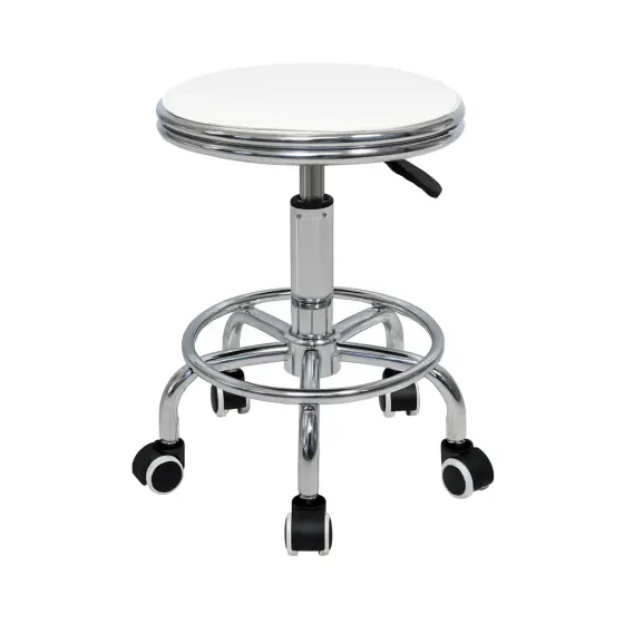 Стілець косметологічний без спинки Слонова кістка Київ