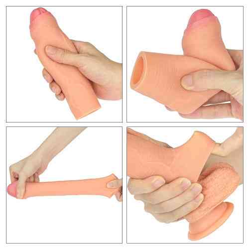 Насадка на член - Revolutionary Silicone Nature Extender Add 1.5" Flesh Sex Aura Київ