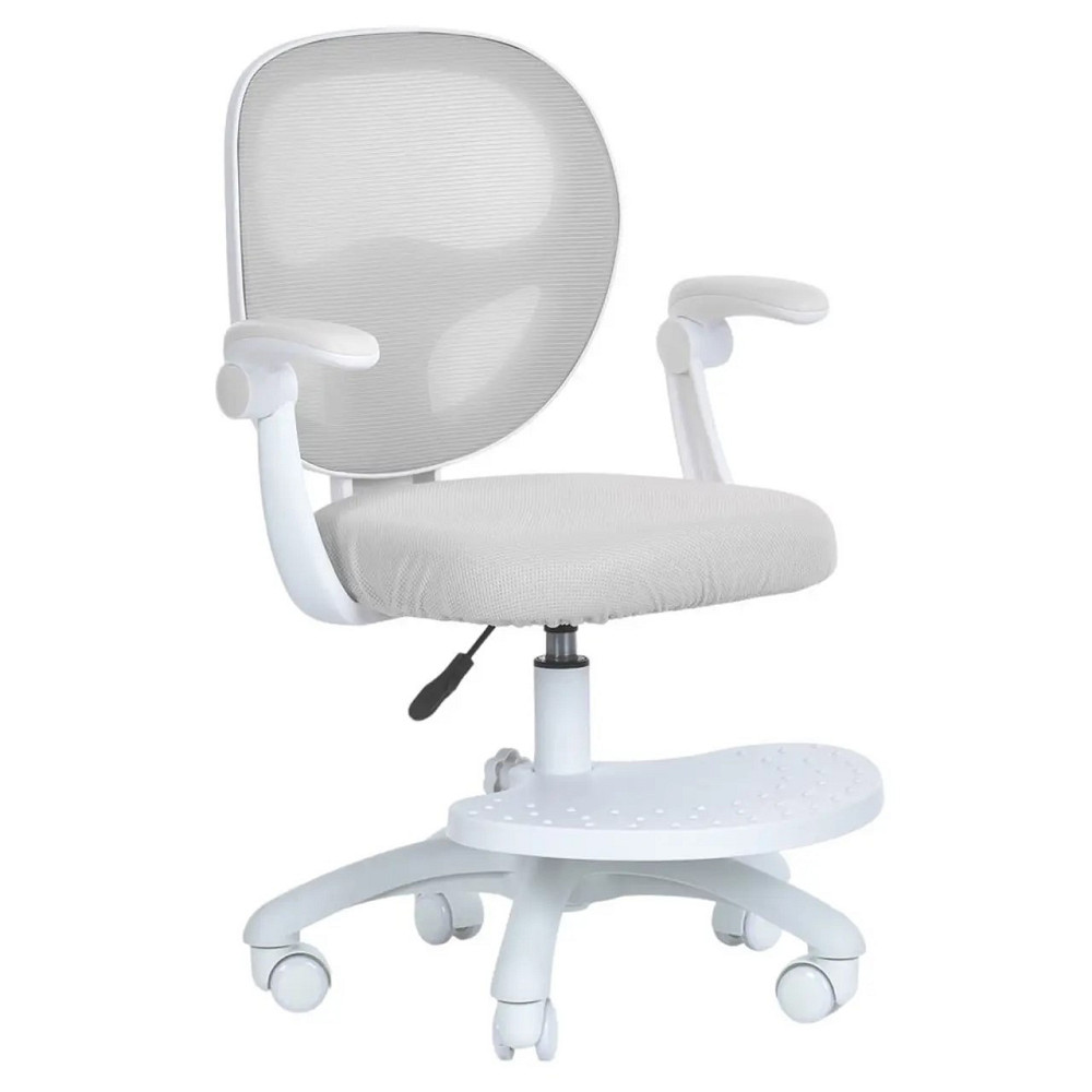 Крісло дитяче з підлокітником та підніжкою блокування коліс м'яке сидіння спинка із сітки регуляція висоти Сірий (M 6056-11) Чернигов - изображение 1