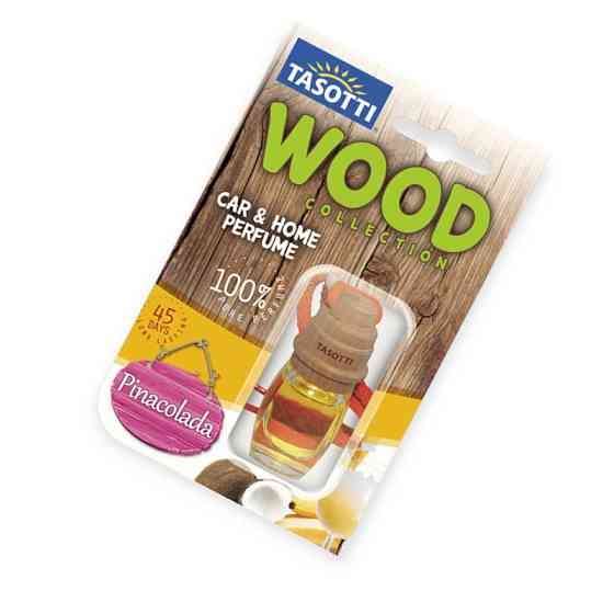 Ароматизатор на дзеркало рідкий 7мл tasotti wood бут.+кірка "pinacolada" Мукачево