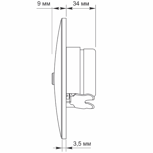 BINERA білий Розетка внутрішня кінцева SAT TV+супутник  Videx Житомир - фото 3
