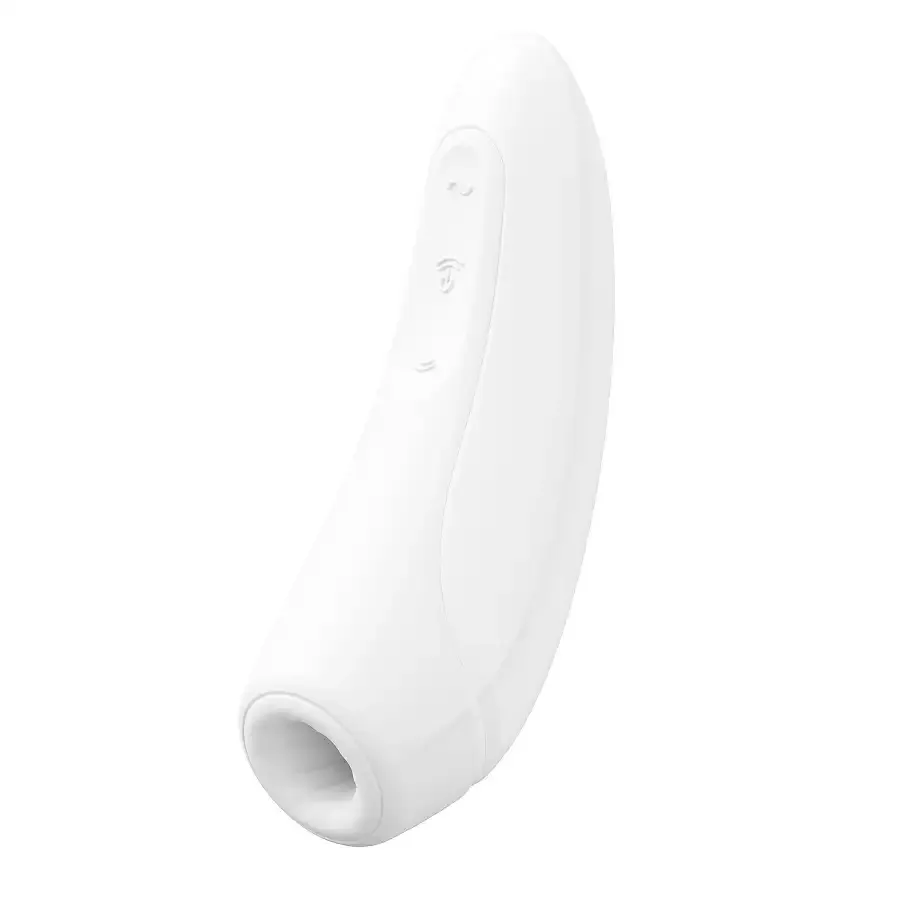 Вакуумний кліторальний стимулятор Satisfyer Curvy 1+ White з керуванням через інтернет Львів - фото 5