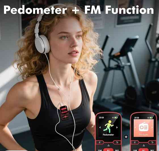 64 ГБ Bluetooth 5.3 MP3-плеєр із затискачем, MP3-плеєр — диктофон. Харків