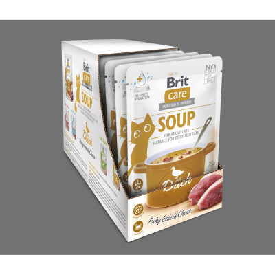 Влажный корм для кошек Brit Care Soup with Duck с уткой 75 г (8595602569182) Винница - изображение 8