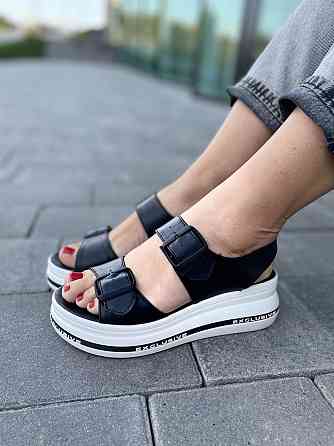 teona Босоніжки жіночі TEONA 134 чорні (літо, шкіра натуральна) (4098) Коломия