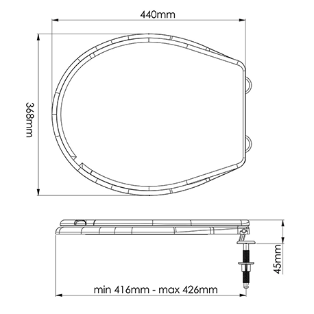 Сидение для унитаза NOVA Nova 2010N Харьков