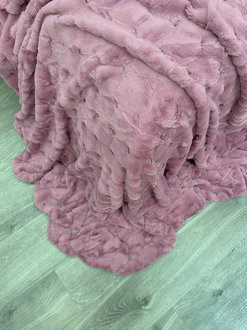 Плед-покрывало Шиншилла 210х220 см (+-5см) Пудровый (87-019) Киев - изображение 8