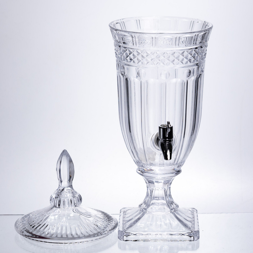 Лимонадниця Topaz Crystal 2 літри з краном HP-19-292 глечик диспенсер для води і напоїв прозорий Коломия - фото 4