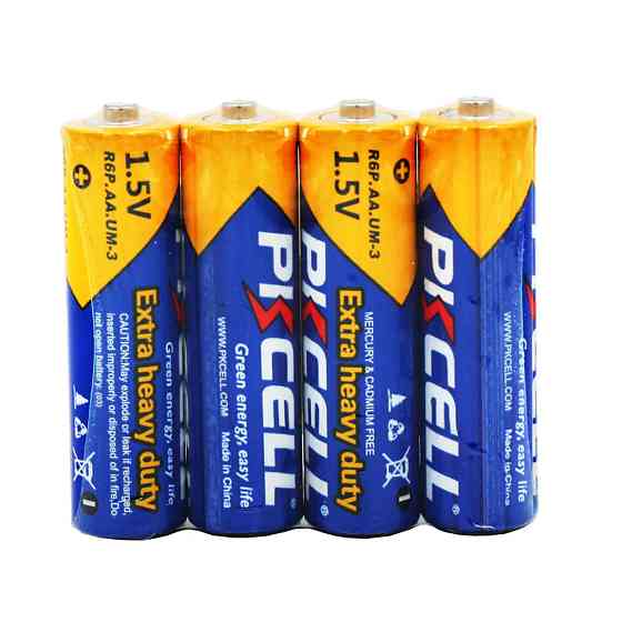 Комплект з 20 батарейок PKCELL Extra Heavy Duty AA R6P 1.5V по 4шт./плівка Київ