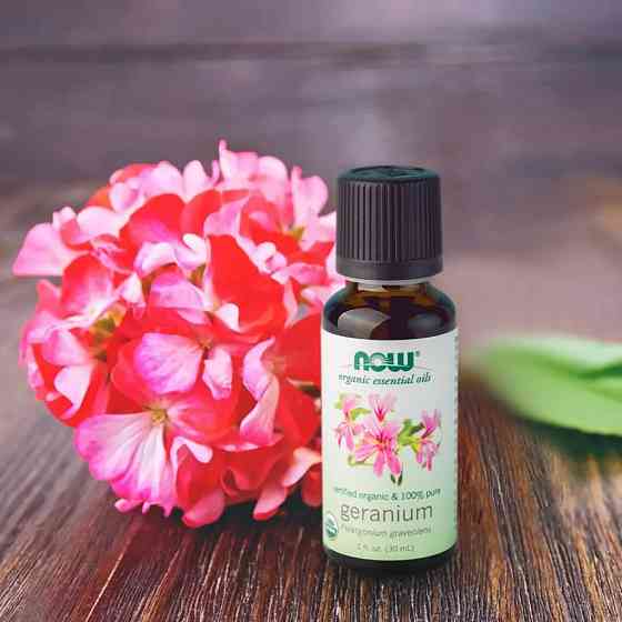 Ефірна олія герань Now Foods Organic Geranium Oil 30 мл Луцьк