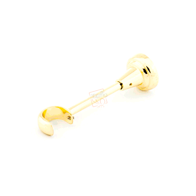 Кронштейн настінний відкритий (відступ 14 см, колір золото) 25 мм Бровари