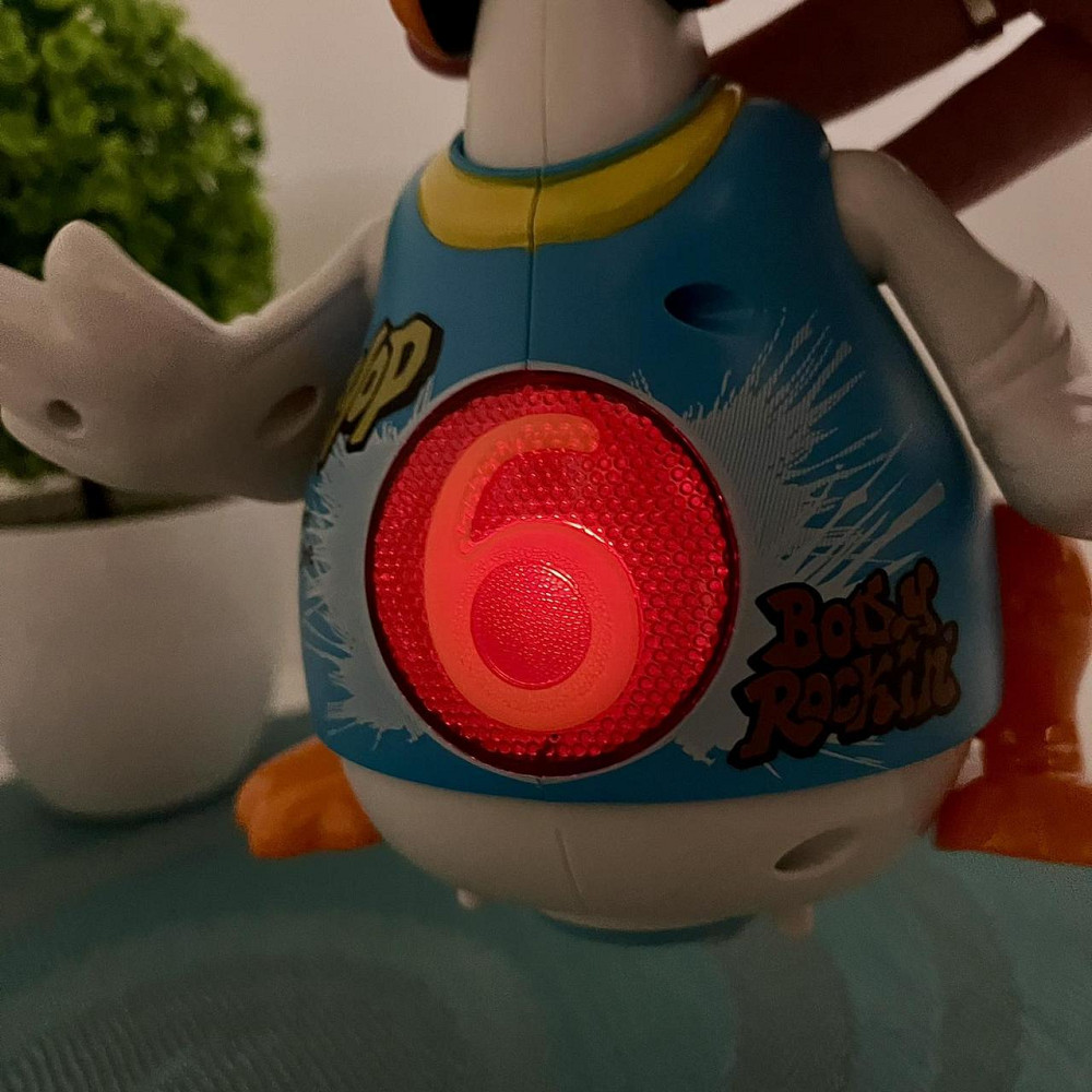 Музична іграшка Hola Гусак хіпхопер каже англійською співає хіп-хоп пісні підсвічування танцює Синя (828) Чернигов - изображение 7