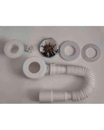 Сифон для душового піддону NOVA, випуск  80 мм, висота 55мм, гофра 40/50 Харків