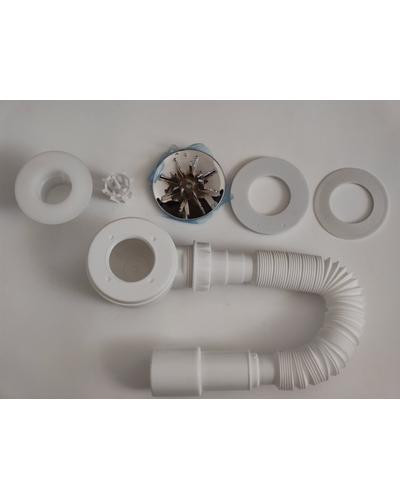 Сифон для душового піддону NOVA, випуск  80 мм, висота 55мм, гофра 40/50 Харків - фото 3