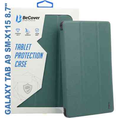 Чехол для планшета BeCover Soft Edge stylus holder Samsung Tab A9 SM-X115 8.7" Dark Green (710357) Винница