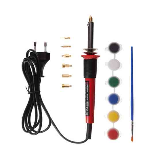 Набір для випалювання, 30 Вт, 230 В, 7 насадок INTERTOOL RT-2040 Київ