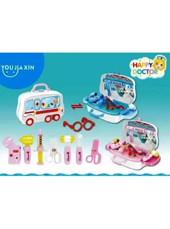 Игровой набор Доктор HAPPY DOCTOR (Синий) Чемоданчик на колёсах Коломыя - изображение 1