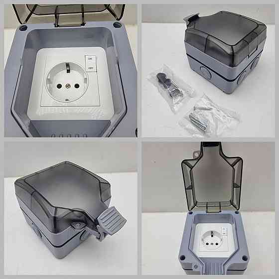 Зовнішня водонепроникна розетка з вимикачем SHYOSUCCE (товар вживаний) Луцк