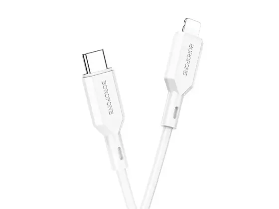 Кабель Type-C - Lightning Borofone BX70 1м PD 20W швидка зарядка для iPhone iPad шнур із чіпом білий Одеса