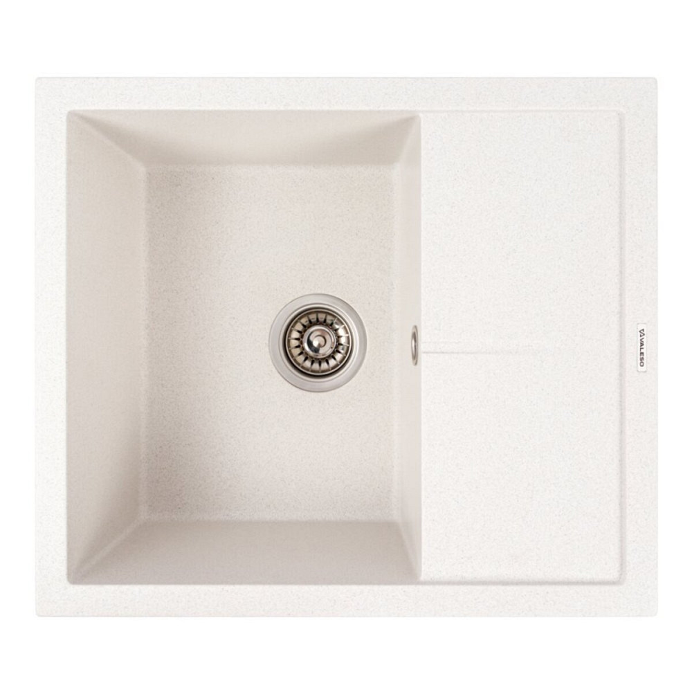 VALESO Гранітна мийка VALESO 5850 REYNA матова Біла в крапку Коломия - фото 9