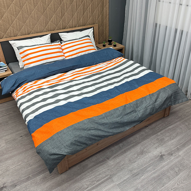 Комплект постельного белья, Decorator Larsson Евро 200х215 разноцветная полоска (88-022) Киев - изображение 1