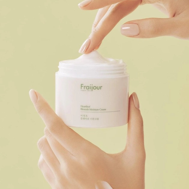 Зволожуючий крем для чутливої шкіри з екстрактом хауттюйні Heartleaf Blemish Moisture Cream Fraijour 100 мл Київ - фото 3