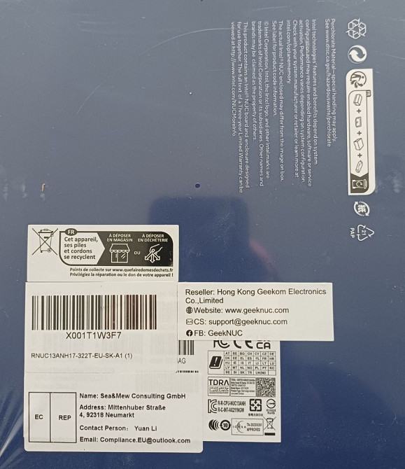 ПК Компьютер Nuc Intel Core i7 Pro 13 Gen SSD M2 2Tb Ram 32Gb. Харьков - изображение 1