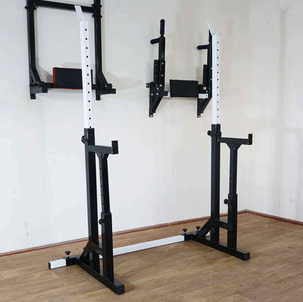 Регулируемые стойки под штангу со страховкой, профиль 50х50х2 мм для штанги Киев - изображение 3