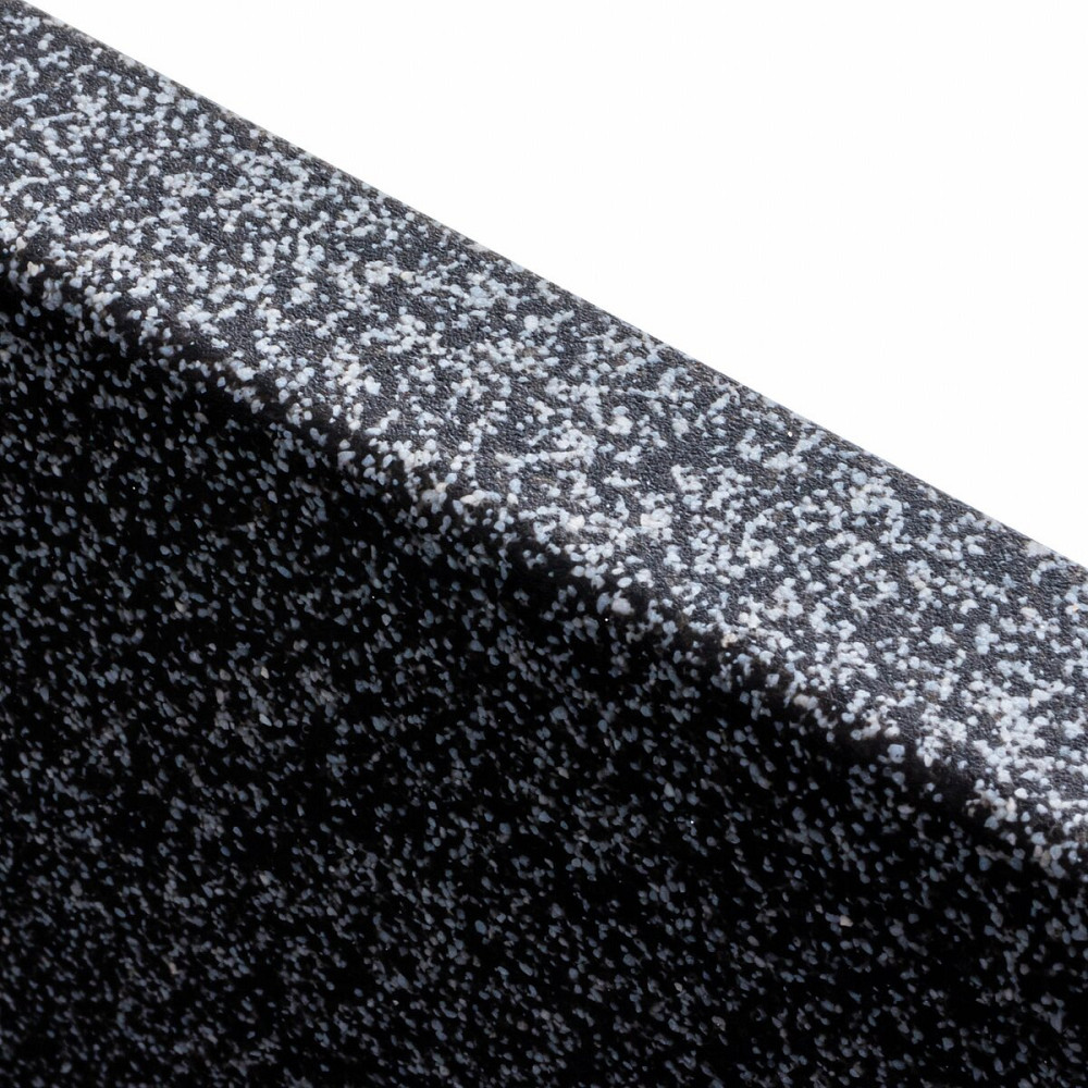 Гранітна мийка для кухні Platinum 4040 RUBA матовий Графіт Коломия - фото 7