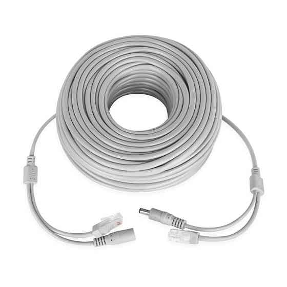 Патчкорд комбінований по кручений парі GreenVision GV-RJ-45+DC-40M Київ