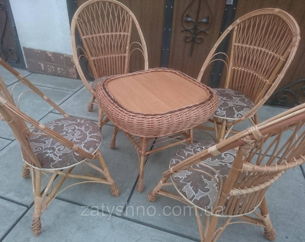 Садовая мебель с плетеными креслами Киев - изображение 1